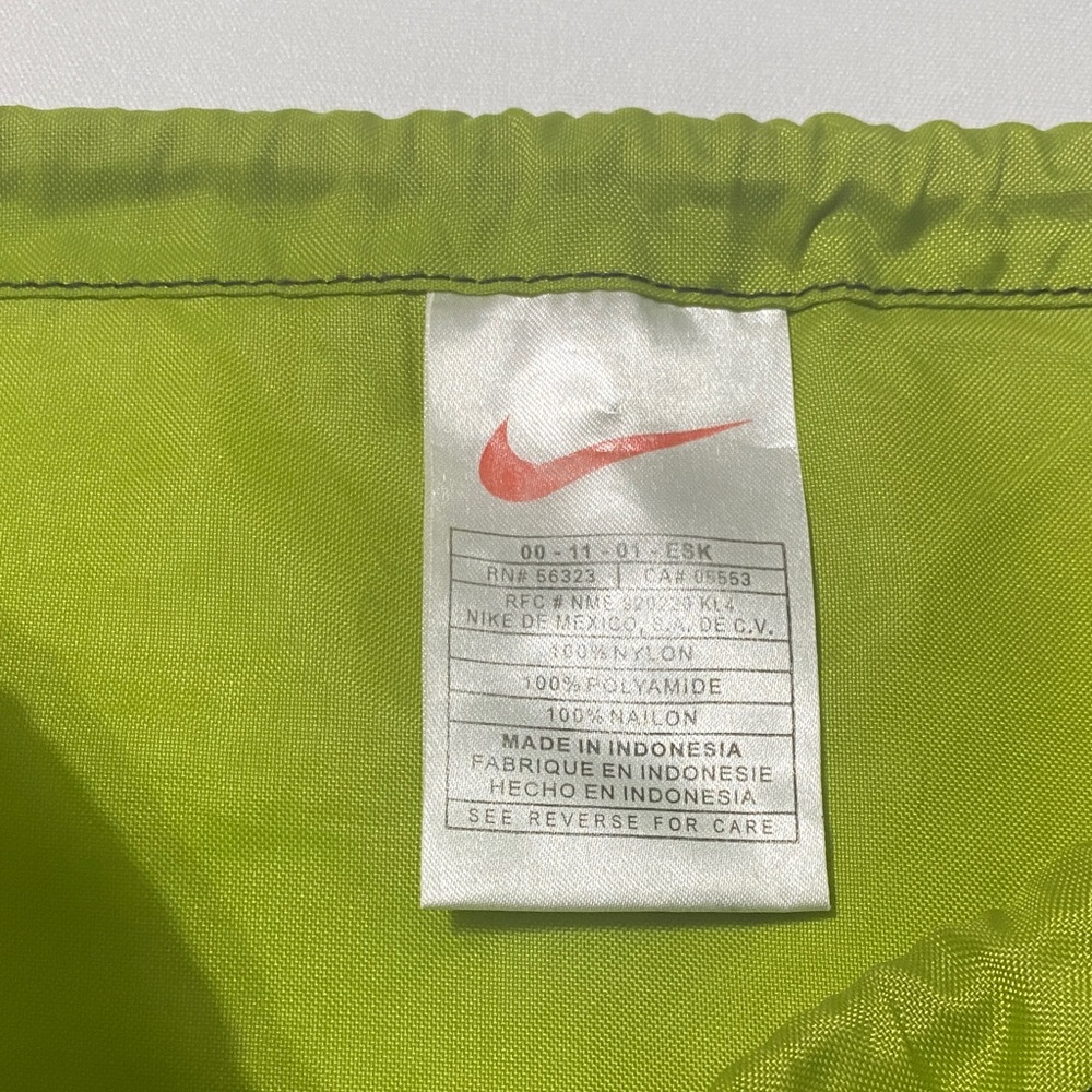 Nike Olive Green Drawstring Backpack - image 3